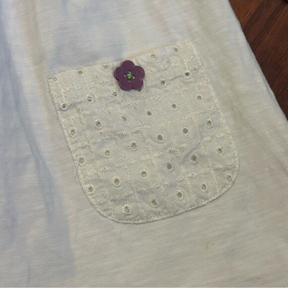 MATILDA JANE SIZE 4 Make Believe Playin House Top Cream Eyelet Shirt - Picture 9 of 14